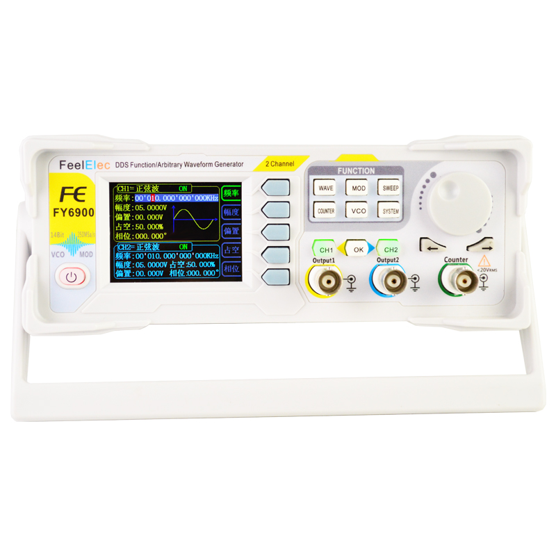 YENİ FY6900 Çift Kanallı DDS F - Dual Channel Arbitrary Waveform Function Generator 60Mhz incelemesi ve fiyatı